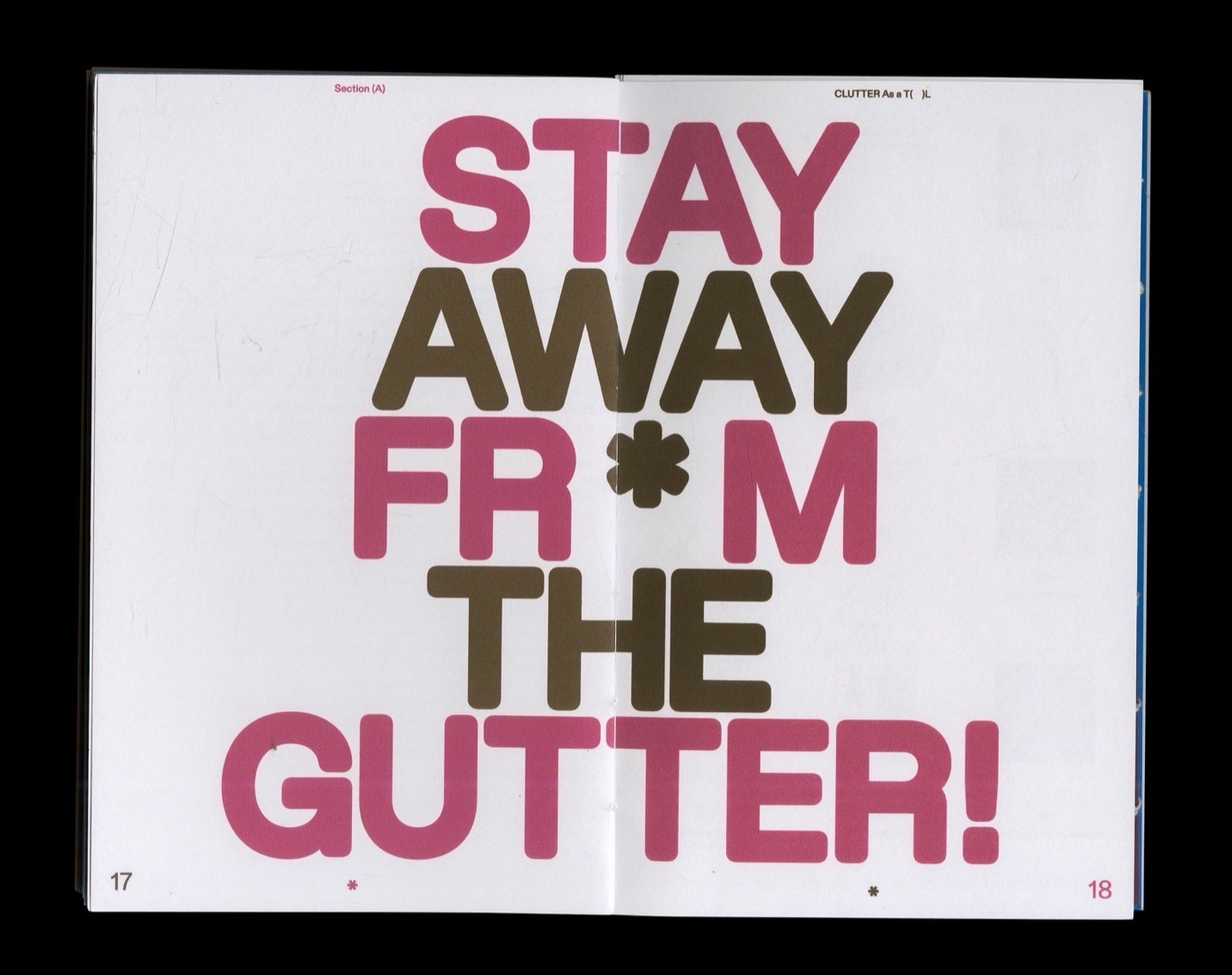 CLUTTER As a T(  )L spread sequence