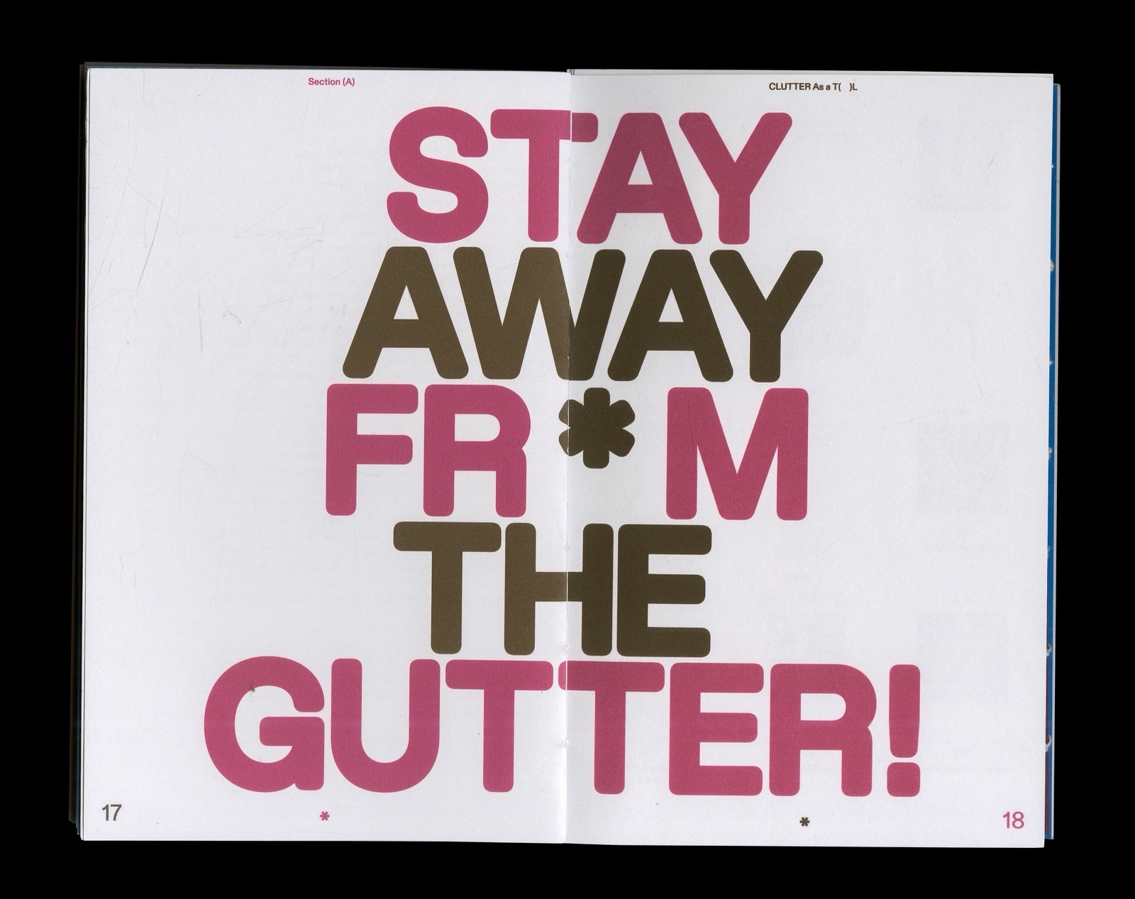 CLUTTER spread A 17-18