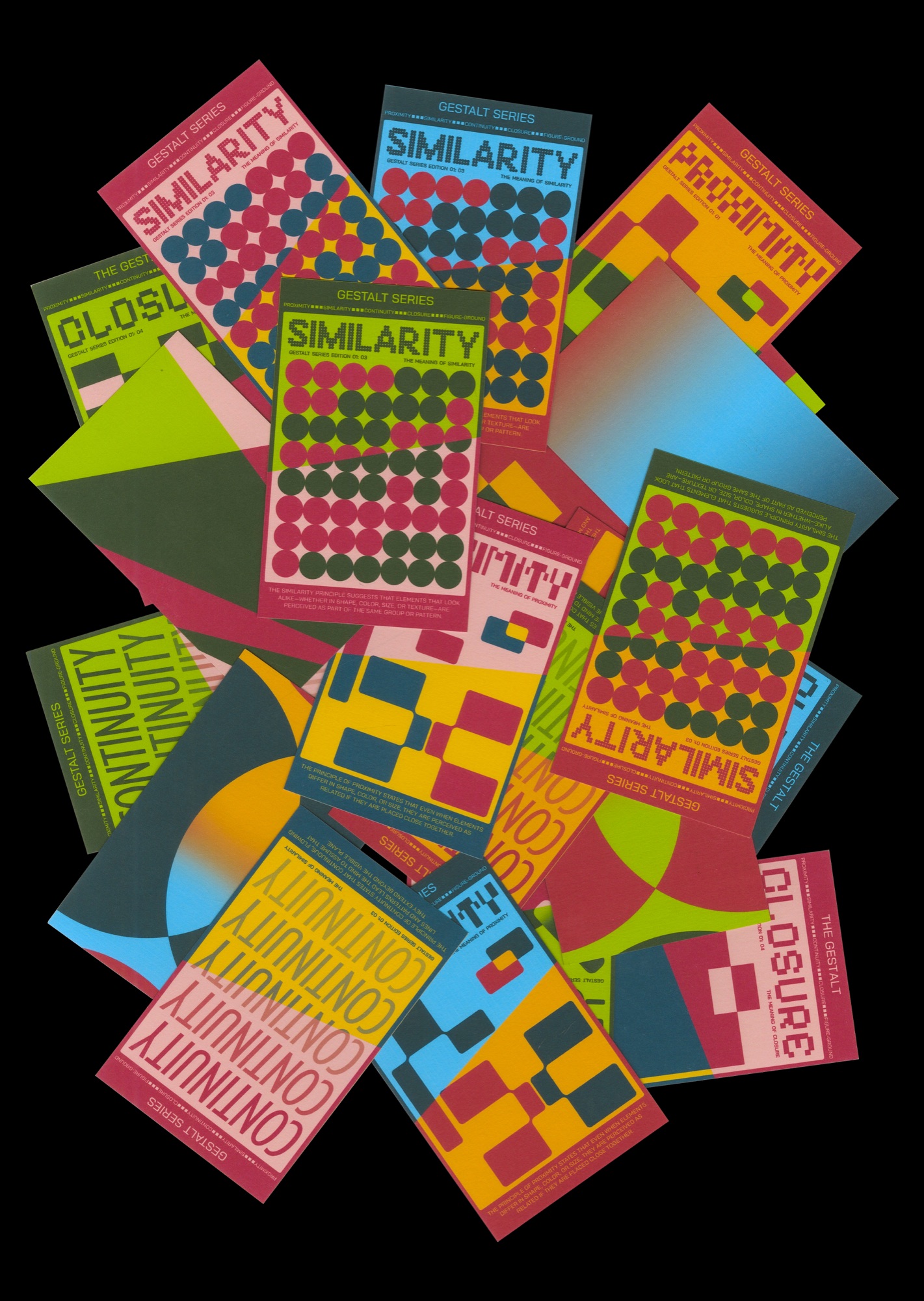 The Gestalt Series flyer collage