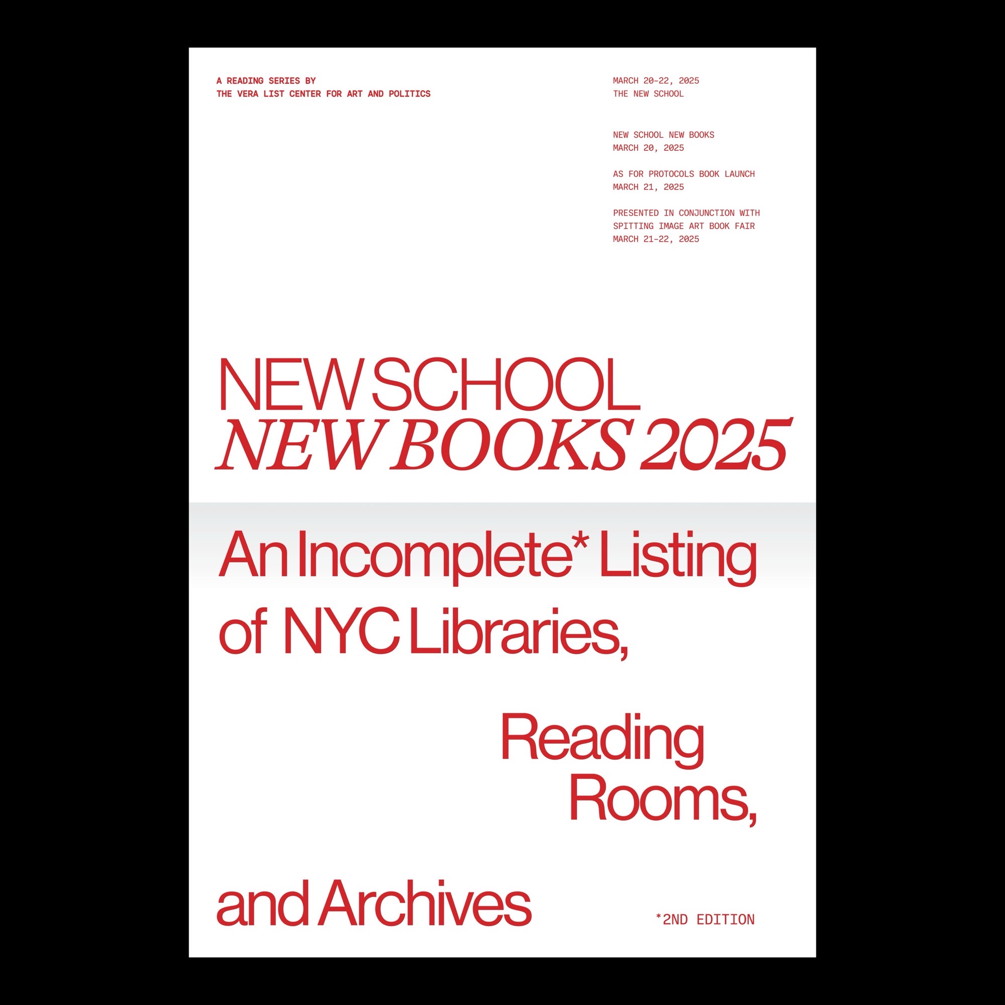 New School New Books 2025 detail