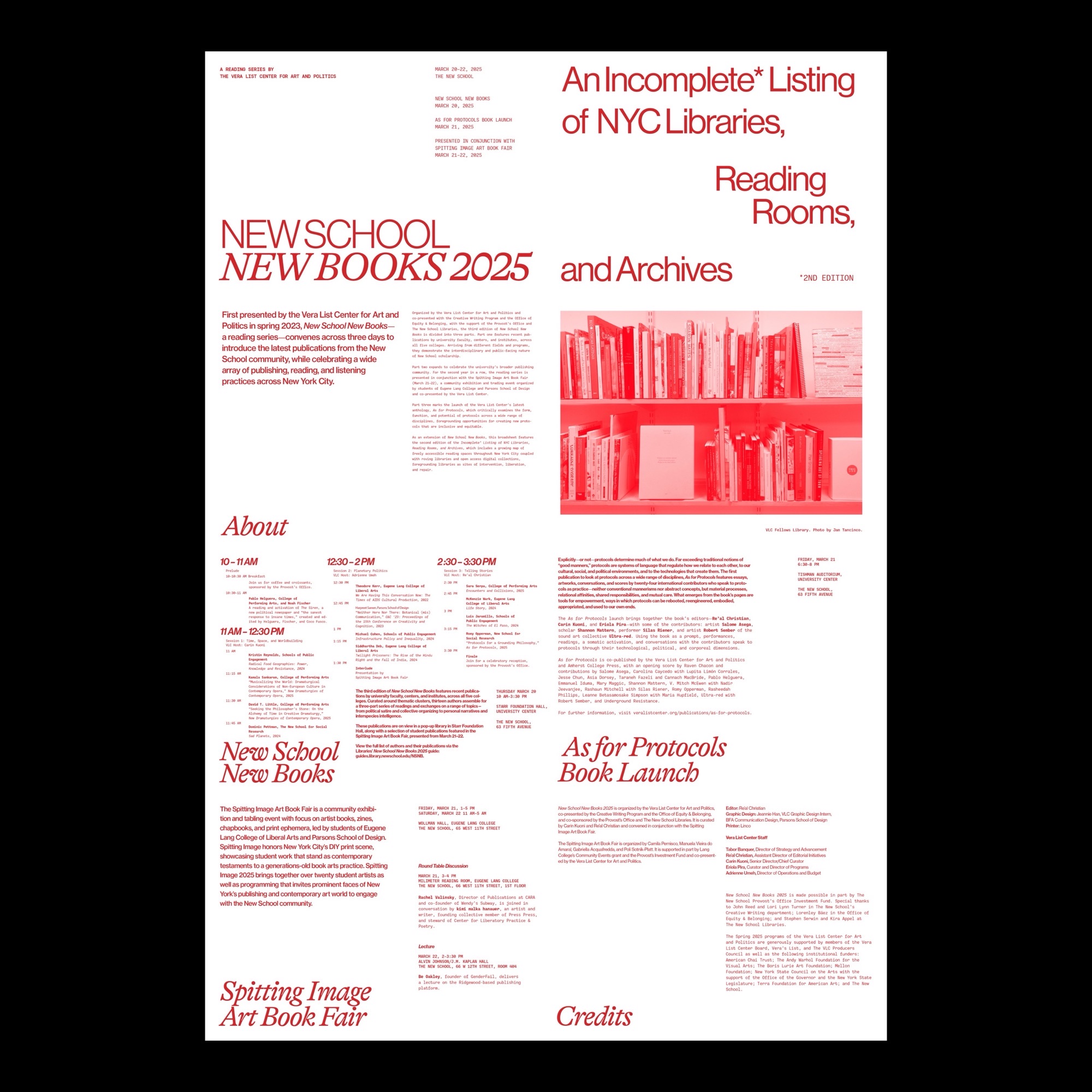 New School New Books 2025 layout